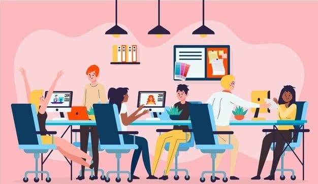 Equipe BrevlyDigital trabalhando em colaboração